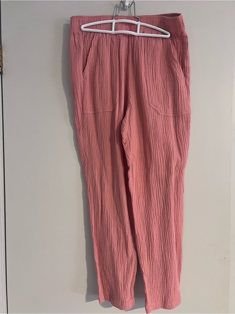 Marine Layer Dusty Rose Textured Pull-On Pants